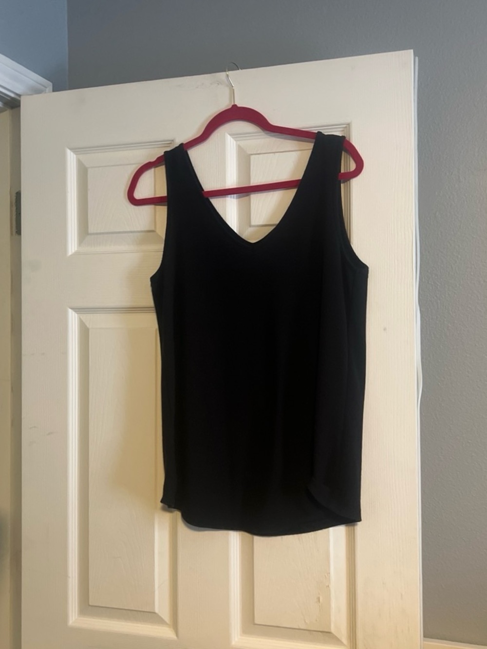 Halston Heritage Black V-Neck Sleeveless Tank